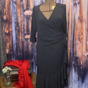 Kiyonna Polkadot Retro Cuties Wrap Dress